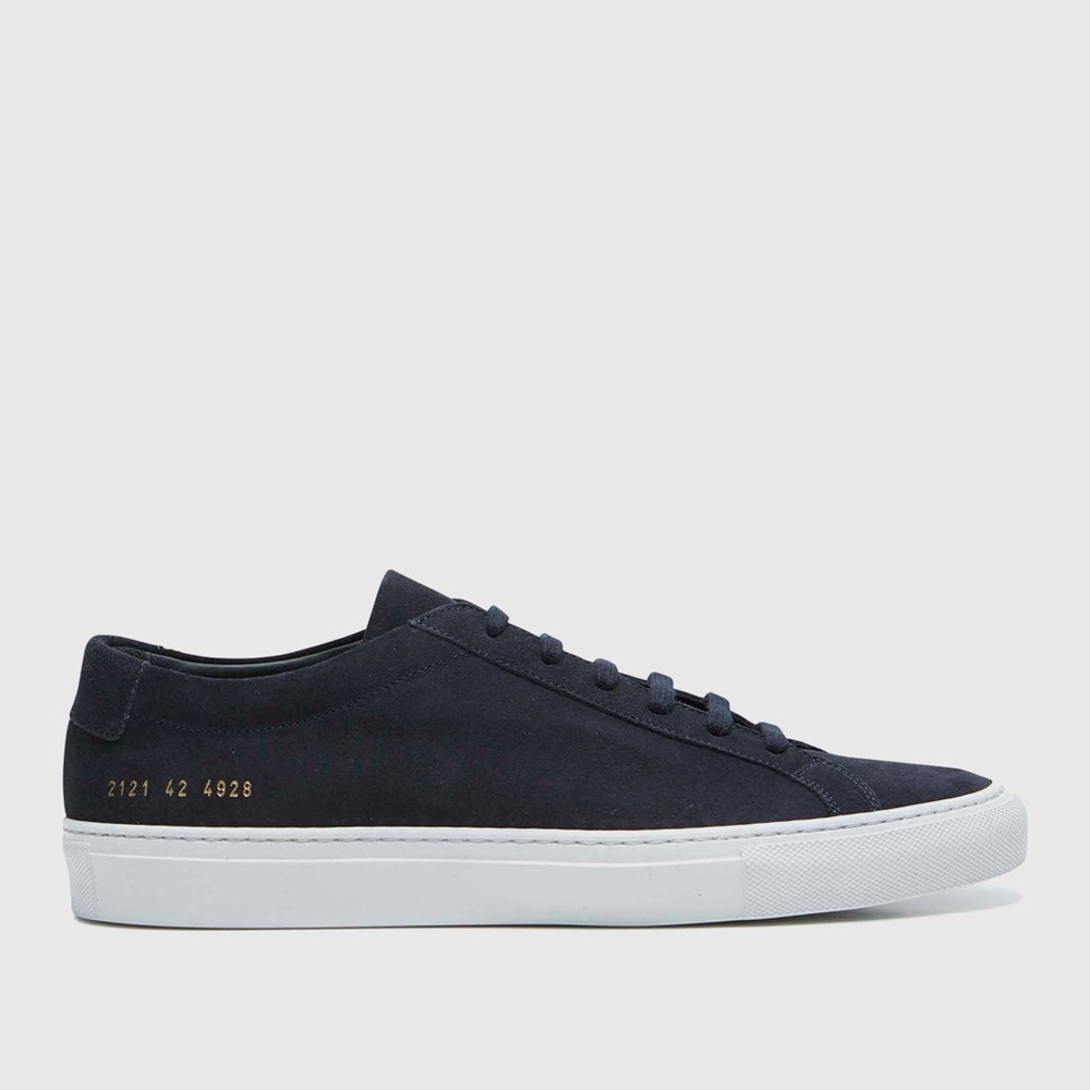 Common Projects Achilles navy suede sneakers EU 40
